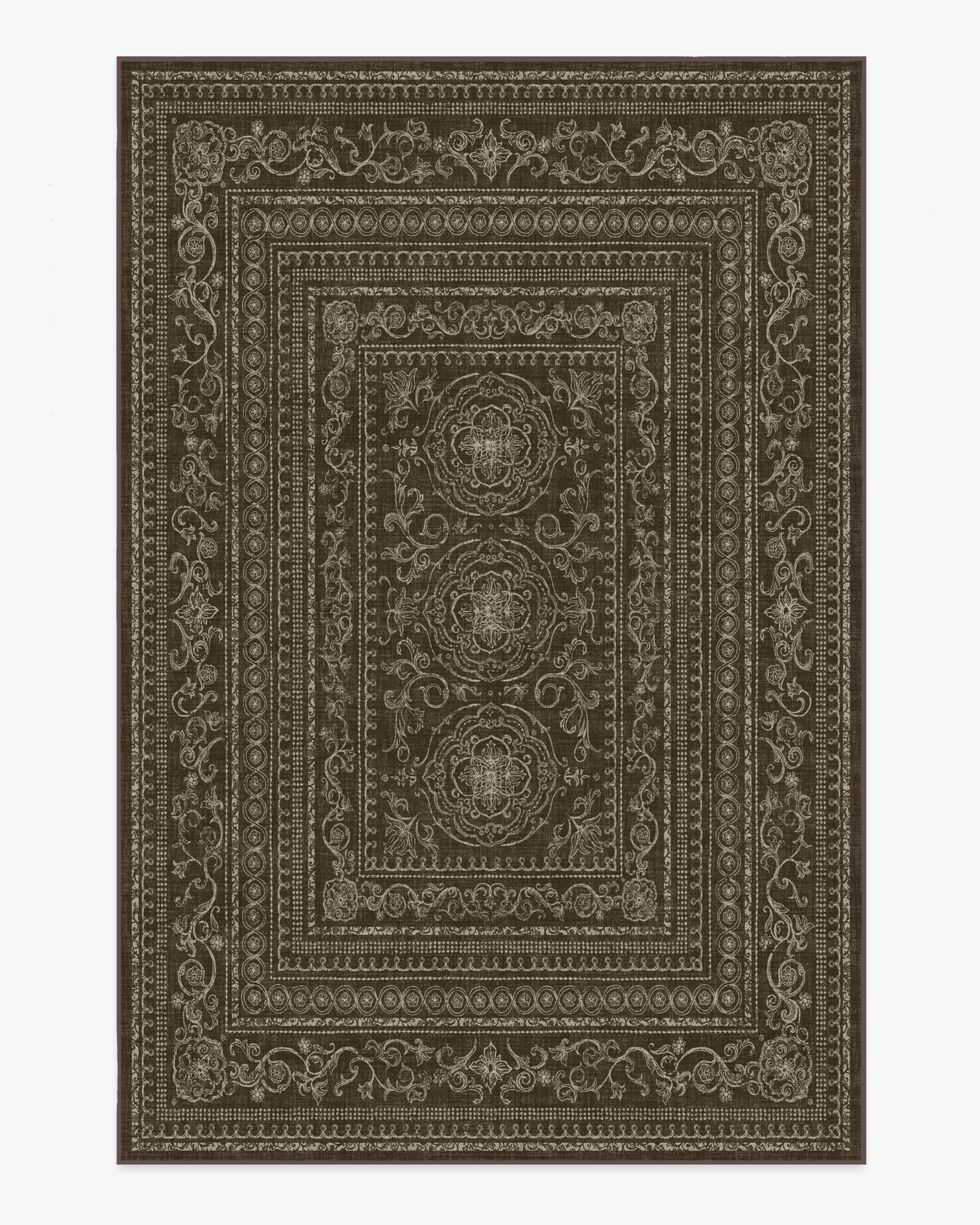 Gisele Dark Wood Rug | Ruggable