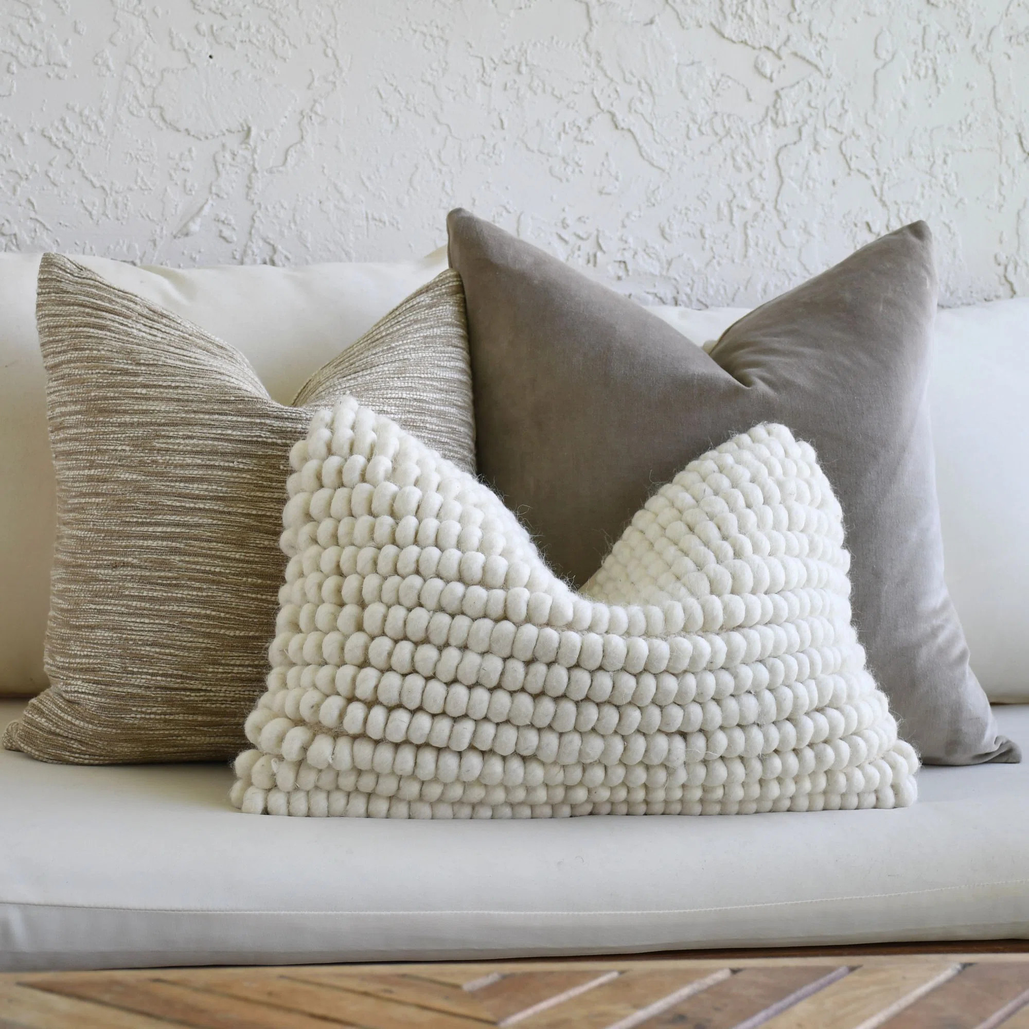 UrbanTroos Velvet with Textured & Lumbar Bundle & Reviews | Wayfair | Wayfair North America