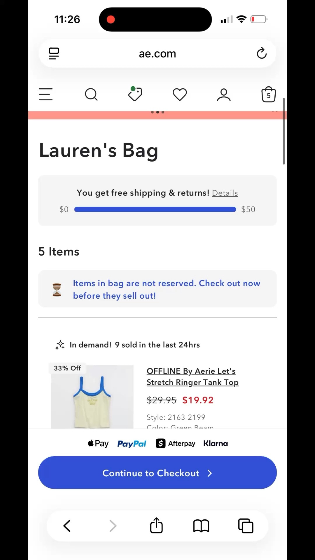 What’s in my cart at aerie!! Special real rewards members sale! Just log into your free account to see your sale code!

#LTKSaleAlert #LTKootd #LTKSeasonal