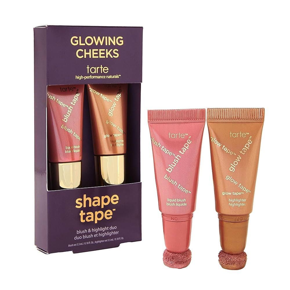 tarte tarte glowing cheeks blush tape & glow tape duo | Amazon (US)