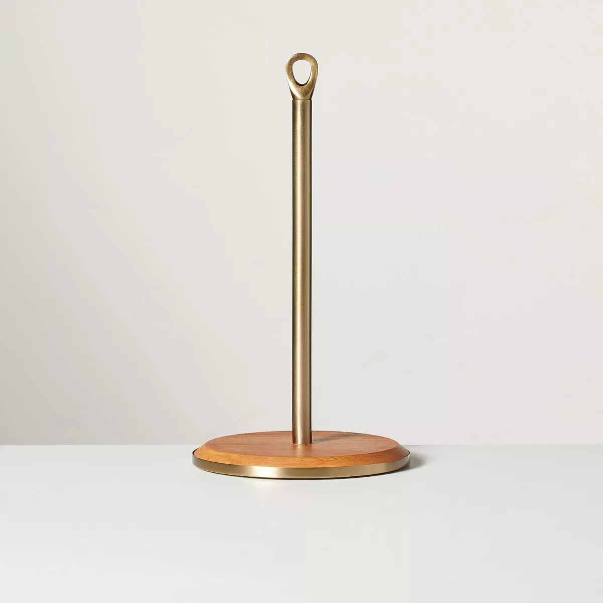 Wood & Brass Paper Towel Holder - Hearth & Hand™ with Magnolia | Target