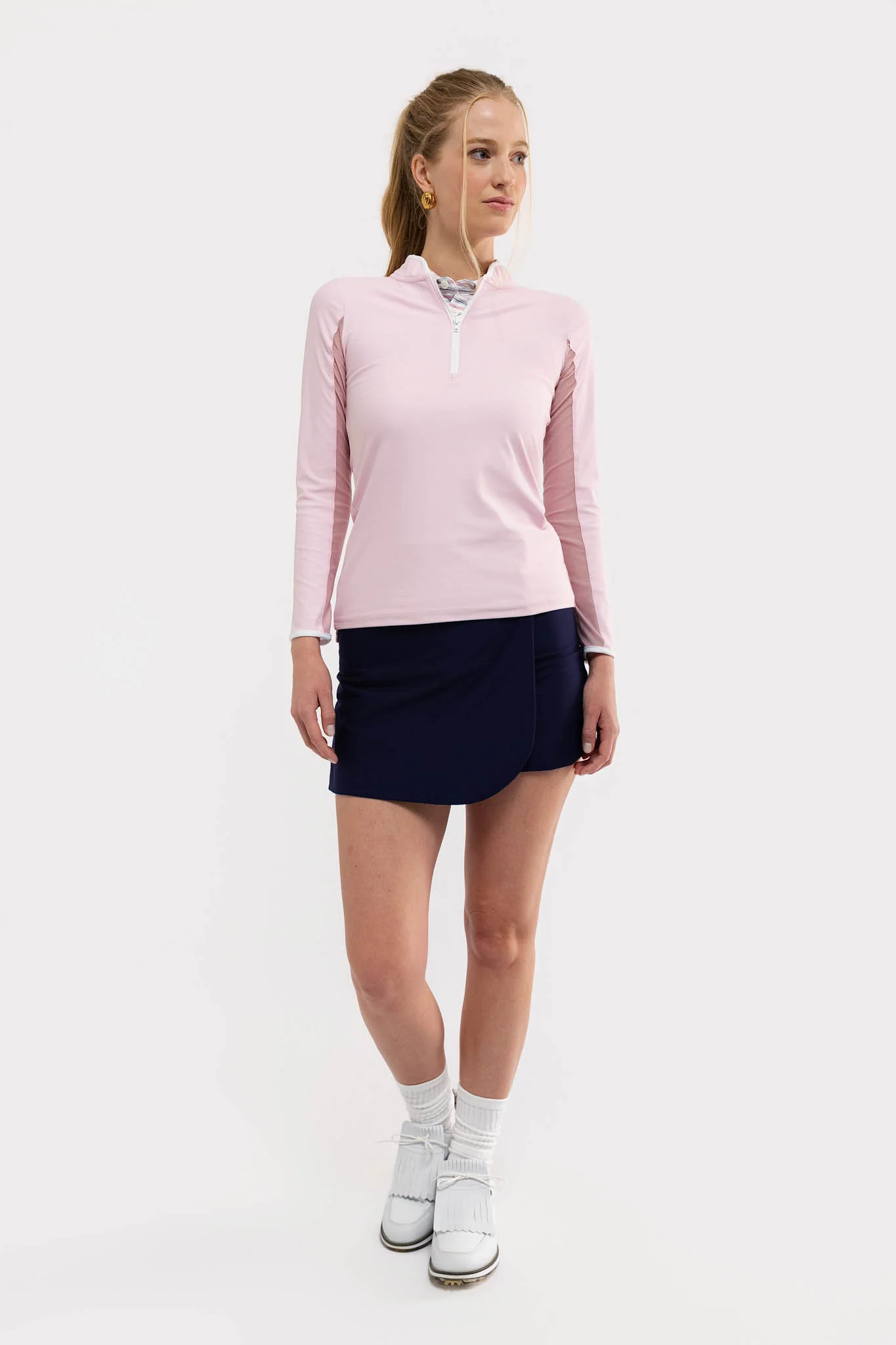 Carey Quarter Zip - Ballerina | Smith and Quinn