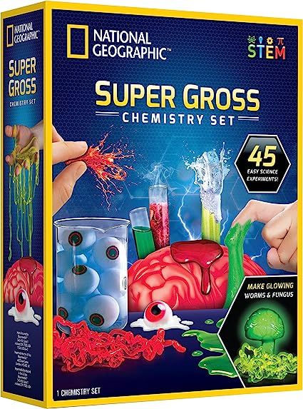 NATIONAL GEOGRAPHIC Gross Science Lab - 45 Gross Science Experiments for Kids, Dissect a Brain, B... | Amazon (US)