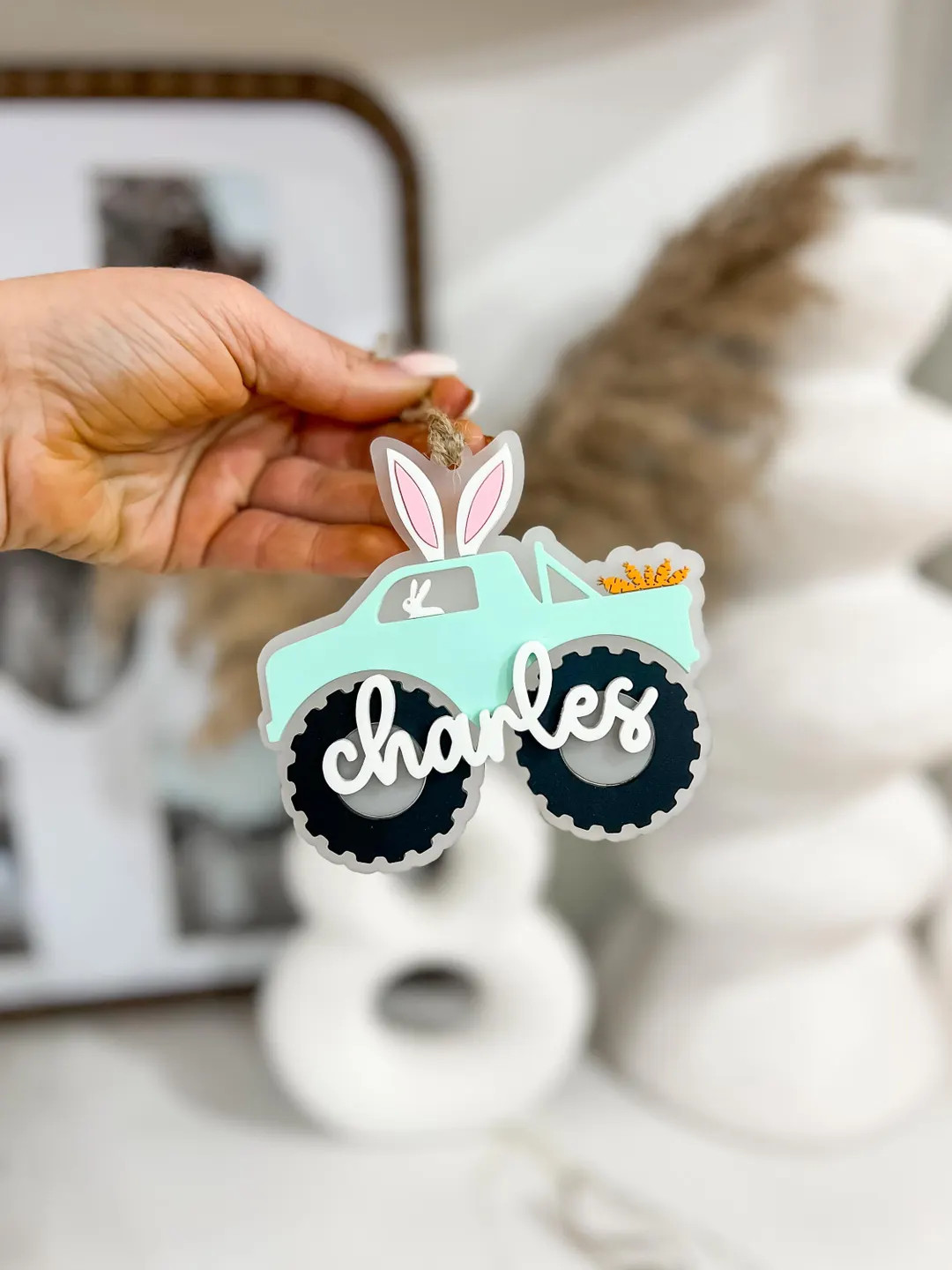 DIGITAL FILE, Monster Truck, Easter Monster Truck, Easter Basket Tag, Bunny in Monster Truck, SVG... | Etsy (US)