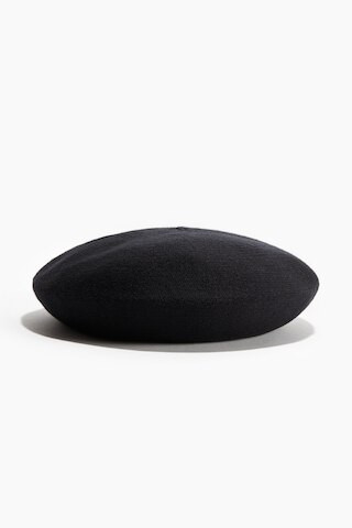 H & M - Knitted beret - Black | H&M (UK, MY, IN, SG, PH, TW, HK)