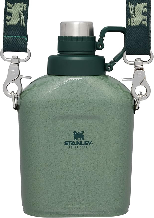 Stanley Legendary Classic Canteen 1.1 qt | Leakproof Drink Container with Strap | Stainless Steel... | Amazon (US)