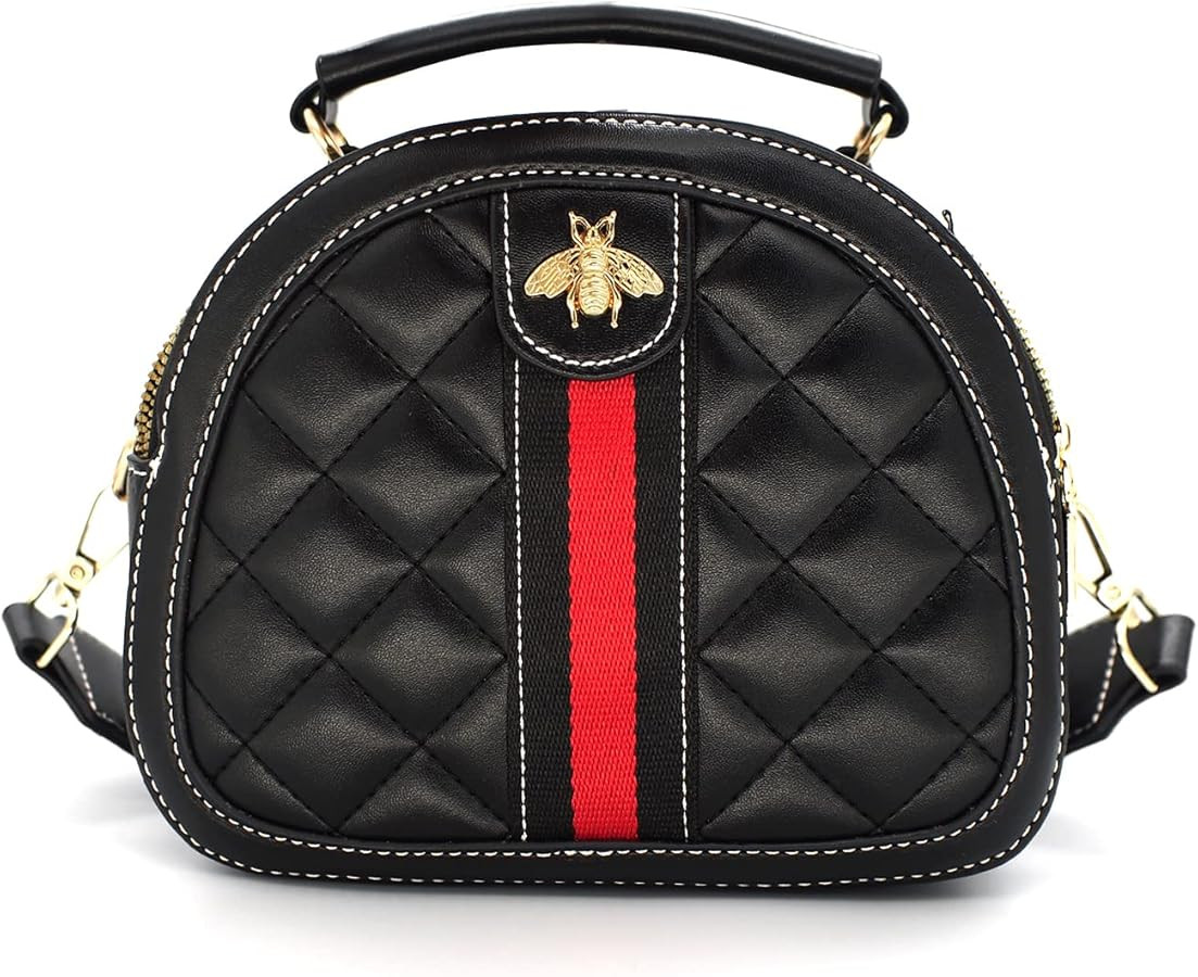 Beatfull Designer Bee Crossbody Bags for Women Leather Quilted Shoulder Purse Small Top Handle Ha... | Amazon (US)