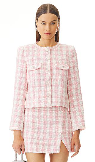 Boucle Jacket in Pink | Revolve Clothing (Global)