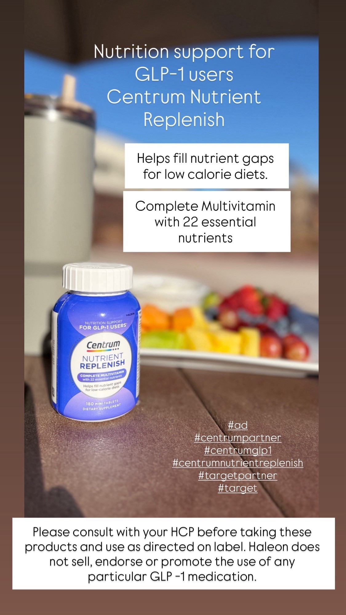 #ad #CentrumPartner
Thank you Target and Centrum for sponsoring this post.
Staying active is important to me, but on a GLP-1 journey, nutrition can look a little different. That’s why I’ve been adding Centrum Nutrient Replenish to my routine.
It has 22 essential nutrients in one mini tablet to help fill nutrient gaps on a GLP-1 journey.

#CentrumGLP1 #CentrumNutrientReplenish #TargetPartner
@Target @centrumUSA
