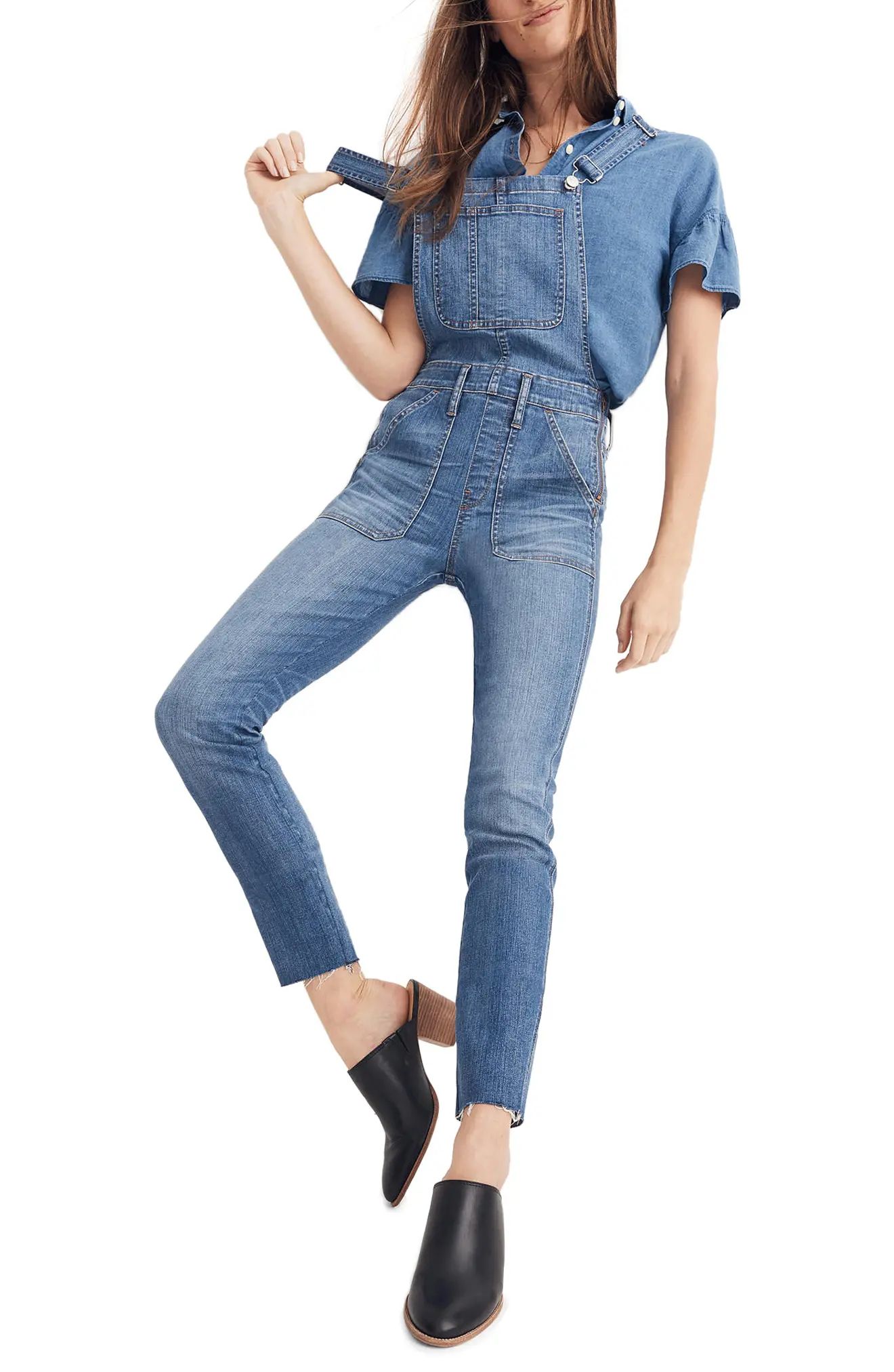 Skinny Denim Overalls | Nordstrom