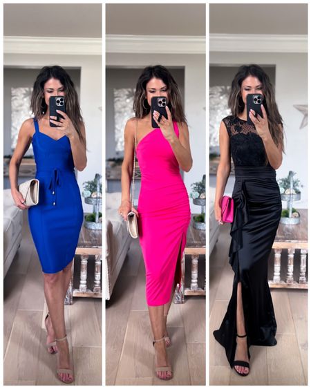 Wedding guest dresses//bodycon//xs//size up if between or like looser//one shoulder//xs//long gown//size down if between//xs//5’1//lounge set//size small//so soft//lay flat to dry if don’t want shrinking//

#LTKunder50 #LTKsalealert #LTKwedding