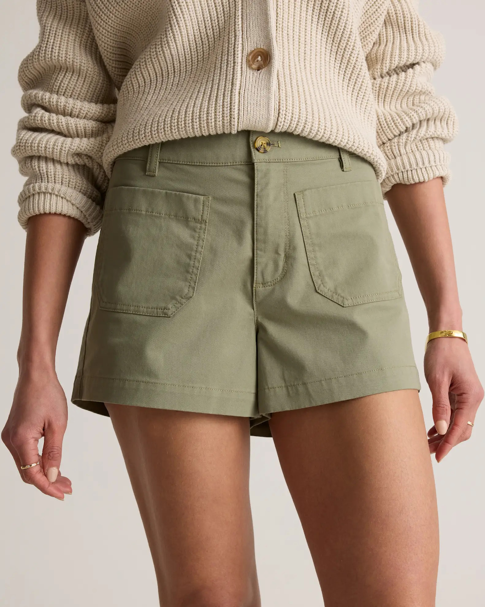 Stretch Cotton Chino Patch Pocket Shorts | Quince