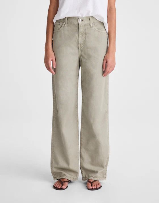 The Short Perfect Vintage Wide-Leg Jean in Airy Denim | Madewell