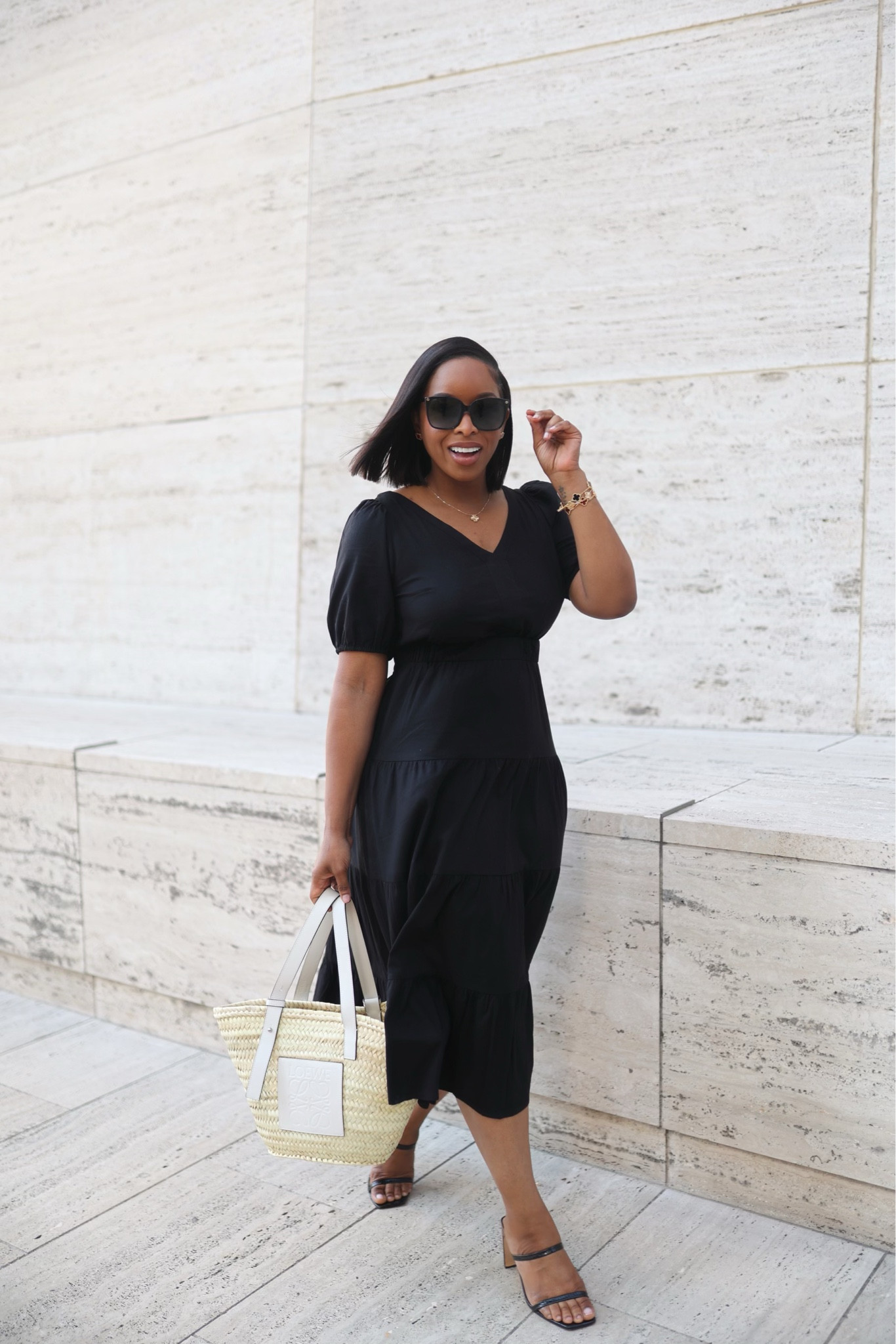 Loving this dress from loft! So classy and chic and can be dressed up or down!

Midi dress, spring dress, black dress, summer dress

#LTKstyletip #LTKSeasonal #LTKfit
