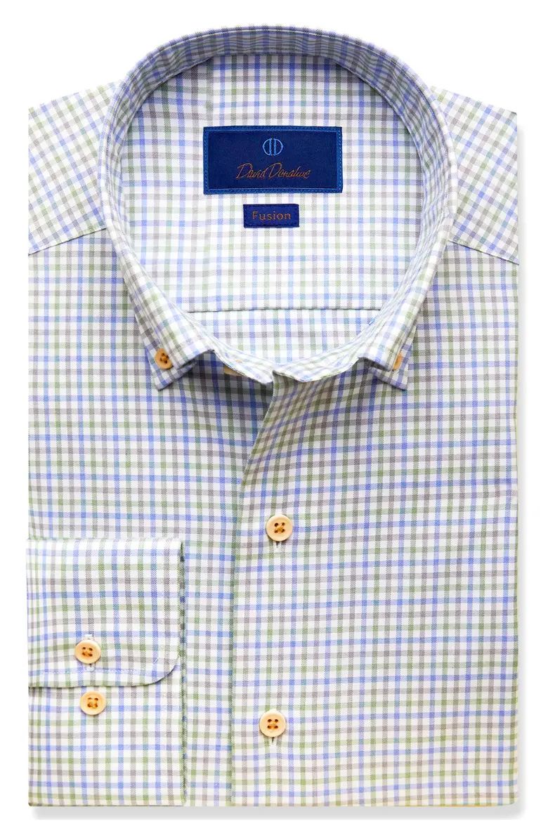 Trim Fit Gingham Check Cotton Dress Shirt | Nordstrom