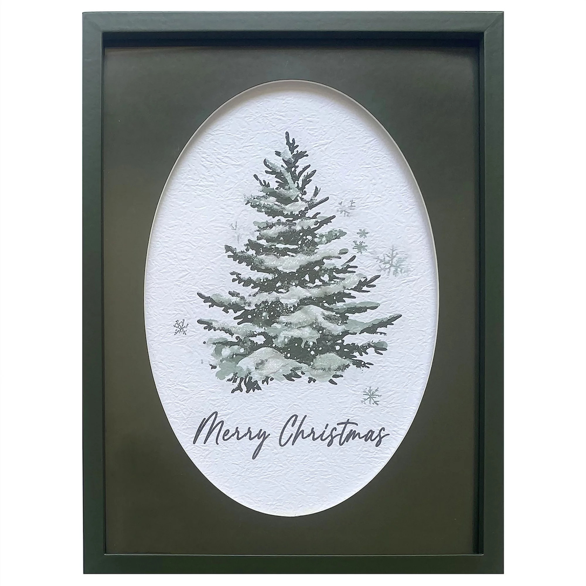 Watercolor Christmas Tree Framed Wall Art | Kohl's