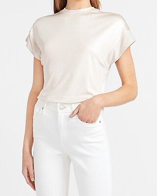 Shiny Relaxed Tee | Express