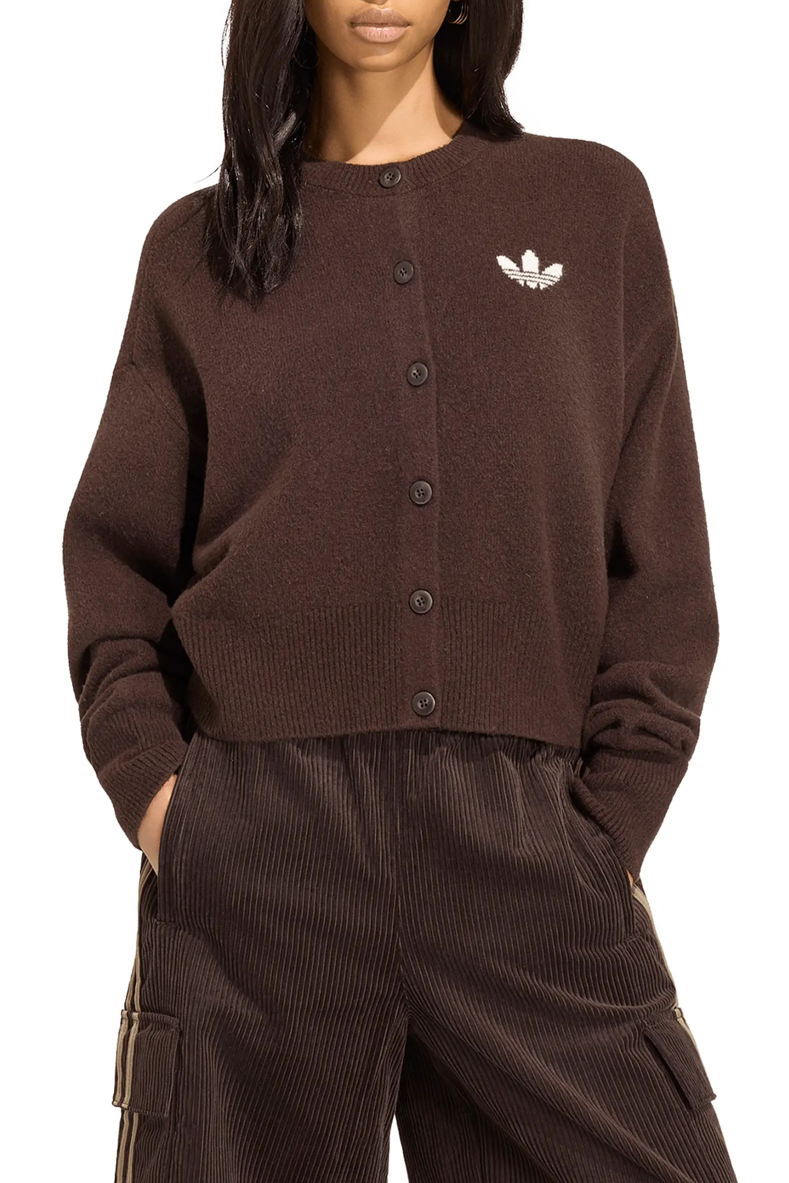 adidas Essential Cardigan (Women) | Nordstrom | Nordstrom