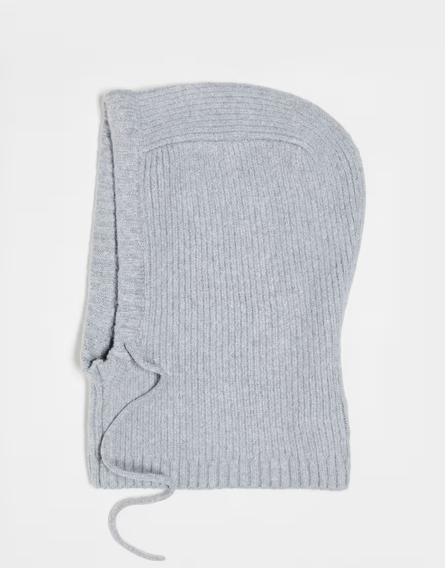 COLLUSION Unisex hooded balaclava in light grey | ASOS (Global)