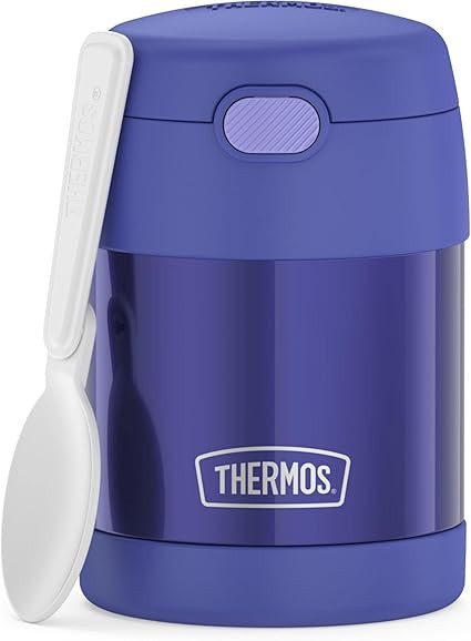 THERMOS FUNTAINER Insulated Food Jar – 10 Ounce, Purple – Kid Friendly Food Jar with Foldable... | Amazon (US)