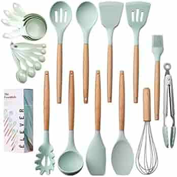 Kitchen Utensils Set Silicone Cooking Utensils Set for Nonstick Cookware - Silicone Spatula Set A... | Amazon (US)