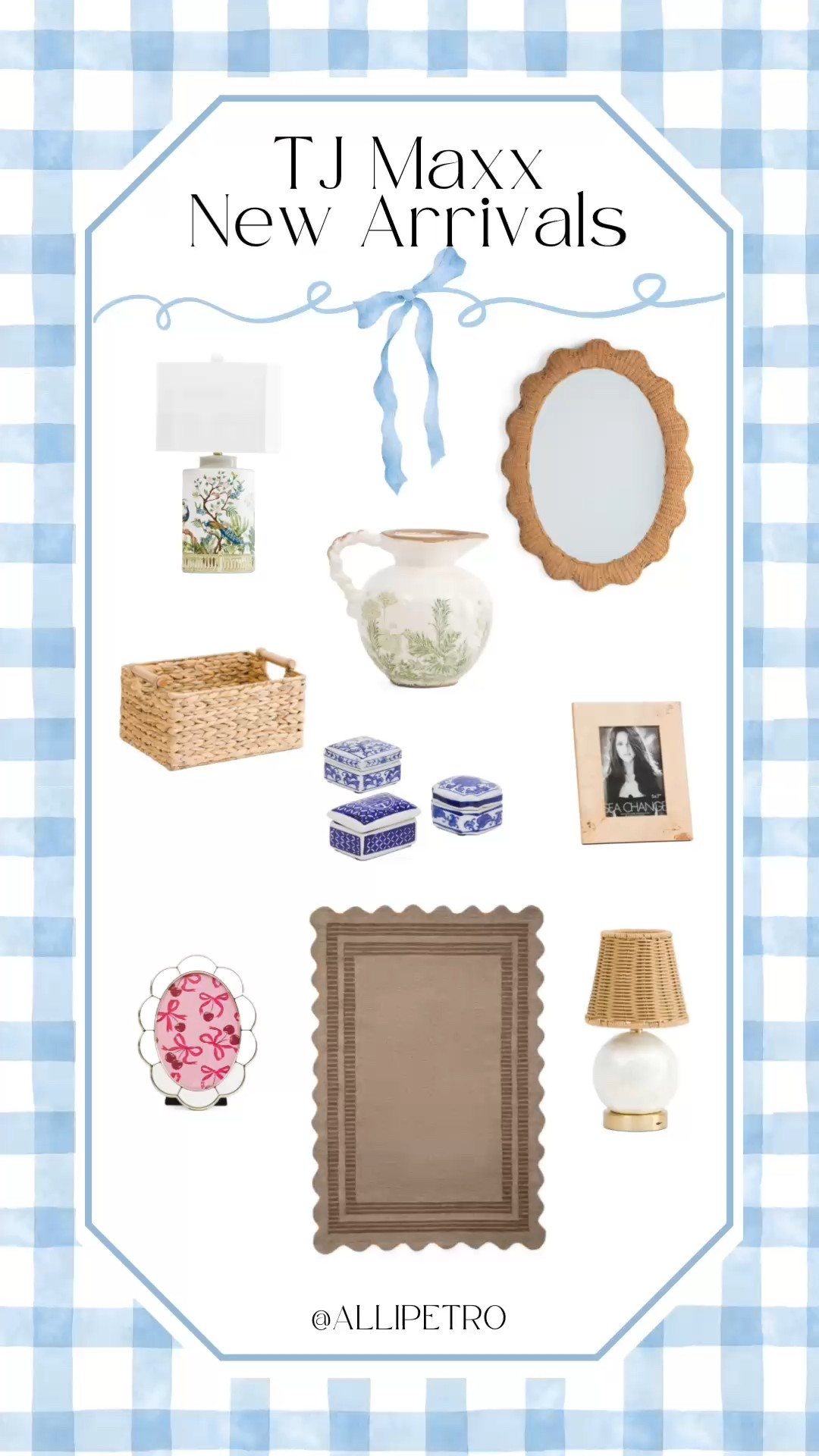 Found so many great new arrivals at TJ Maxx today for coastal classic home decor ✨

coastal grandmillennial, coastal neutral decor, home essentials, affordable home finds, preppy, blue home decor, raffia, small table lamps, raffia lamp, chinoiserie lamp, chinoiserie decorative ceramics, burl wood picture frame, hyacinth storage basket, green decorative pitcher, rattan mirror, traditional home decor  
