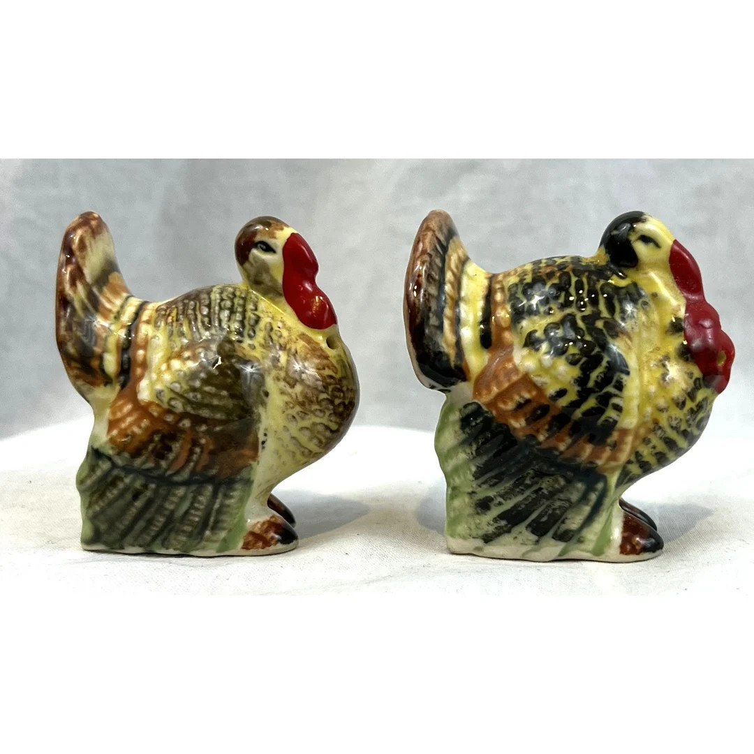 Vintage 1950s Turkey Tom & Hen Salt and Pepper Shakers Made - Etsy | Etsy (US)