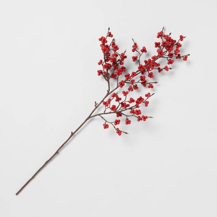28" Artificial Frosted Berry Stem Red - Threshold™ | Target