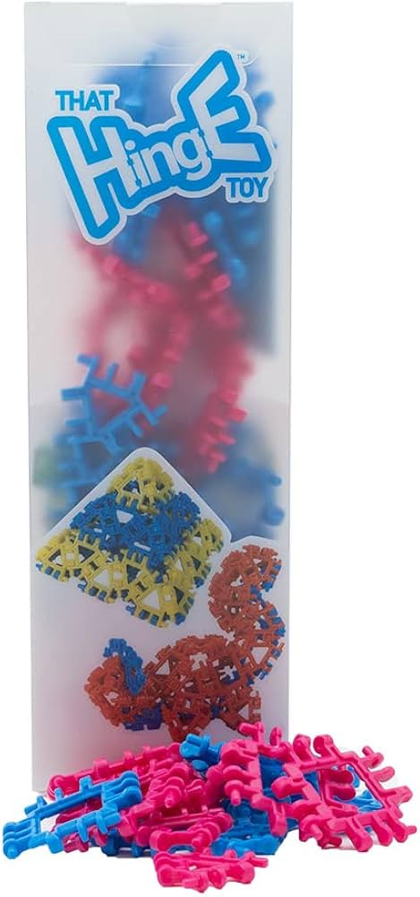 That Hinge Toy 82 Piece Blue + Pink Set, Animal + More STEM Construction Toy Building Set | Amazon (US)