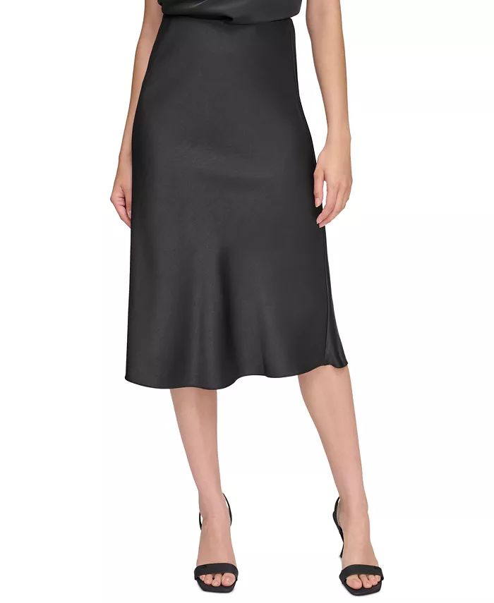 Women's X-Fit Satin Midi Skirt | Macy's