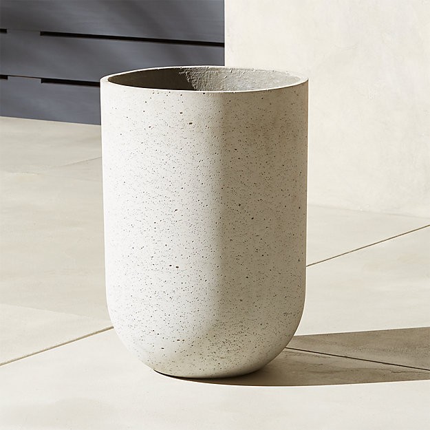 Seminyak Large Grey Planter | CB2