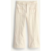 Zara - Limited Edition Flare Pants With Topstitching - Light Ecru - 9 Years (52,8 Inches) - Kids | Zara US