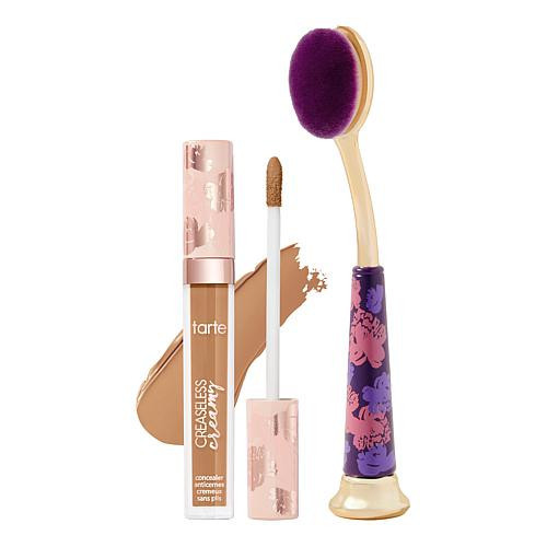 Tarte tarte Creaseless Cloudberry Concealer and Brush Set - Tan | HSN