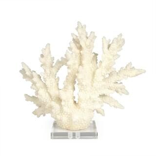 Zentique White Resin Coral on Acrylic Base SHI053 | The Home Depot