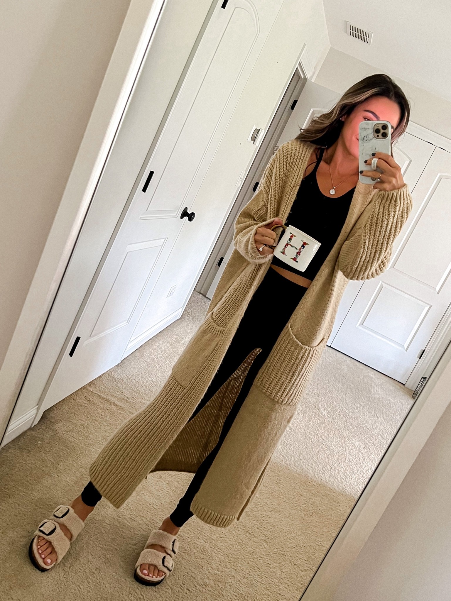 This sweater is so comfy & love the length! 

Top - M
Leggings - 4
Cardigan - small
Shoes - 8

#lululemon #freepeople #fpmovement #cardigan #birkenstock #lookforless #comfyfit 

#LTKfit #LTKstyletip #LTKunder50