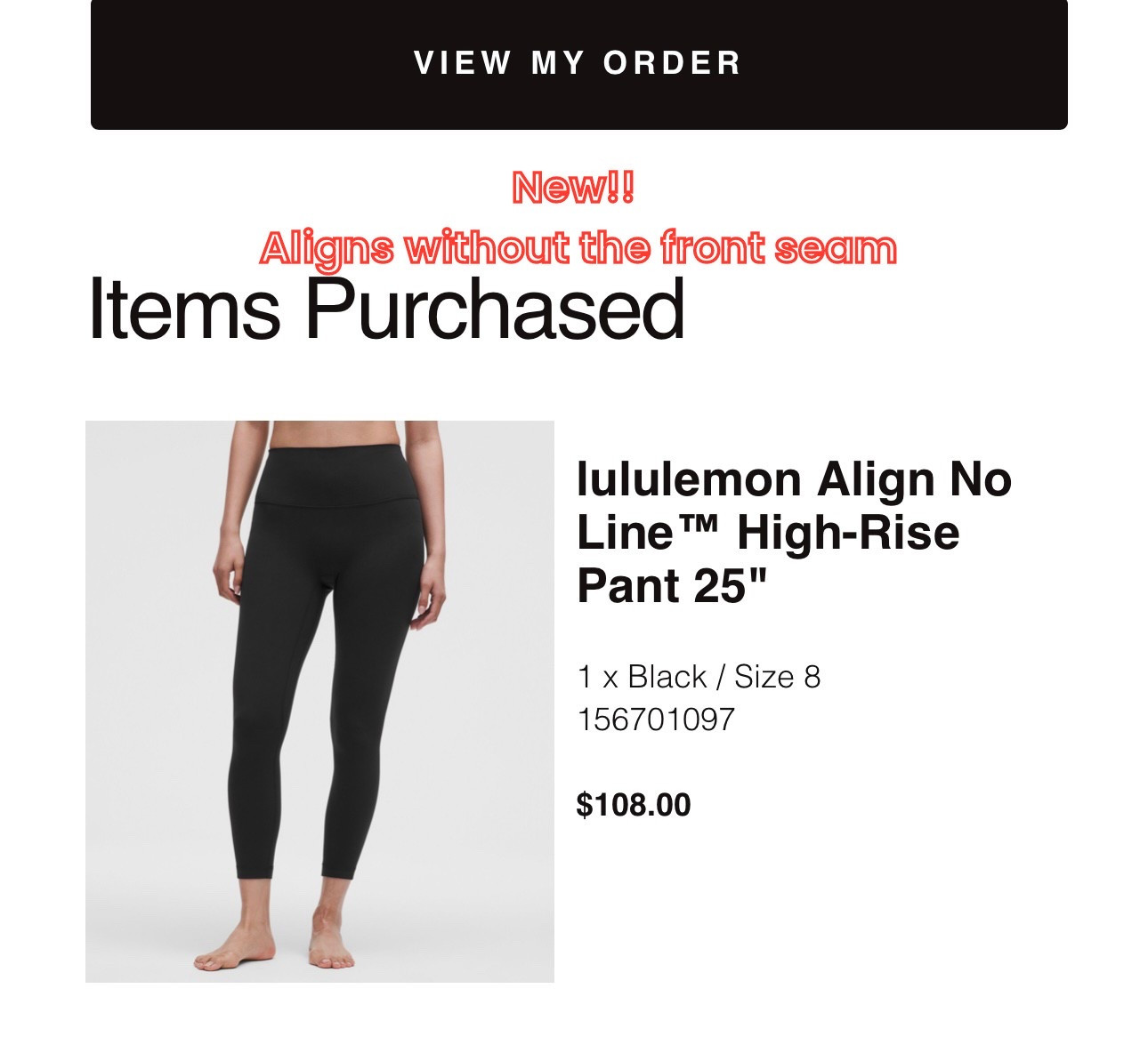 Just dropped - new NO FRONT SEAM leggings by lululemon. Ordered my true size 8 and can’t wait to test them out 

#LTKMidsize
