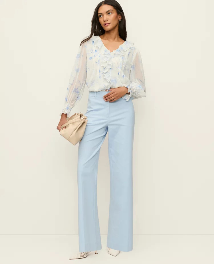 The Wide-Leg Pant in Doubleweave | Ann Taylor