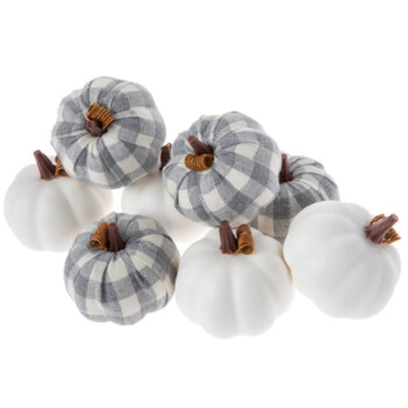 Hobby Lobby Gray & White Buffalo Check Pumpkins, Fall, Thanksgiving | Amazon (US)