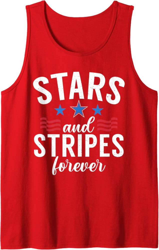 Stars and Stripes forever USA America Independence Tank Top | Amazon (US)