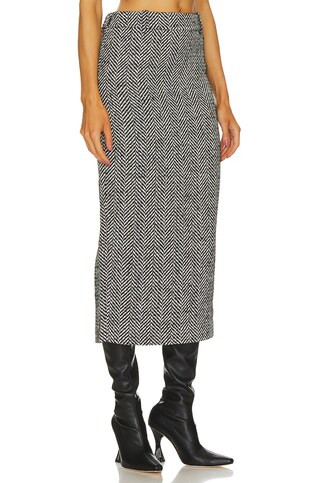 L'Academie June Skirt in Black & White from Revolve.com | Revolve Clothing (Global)