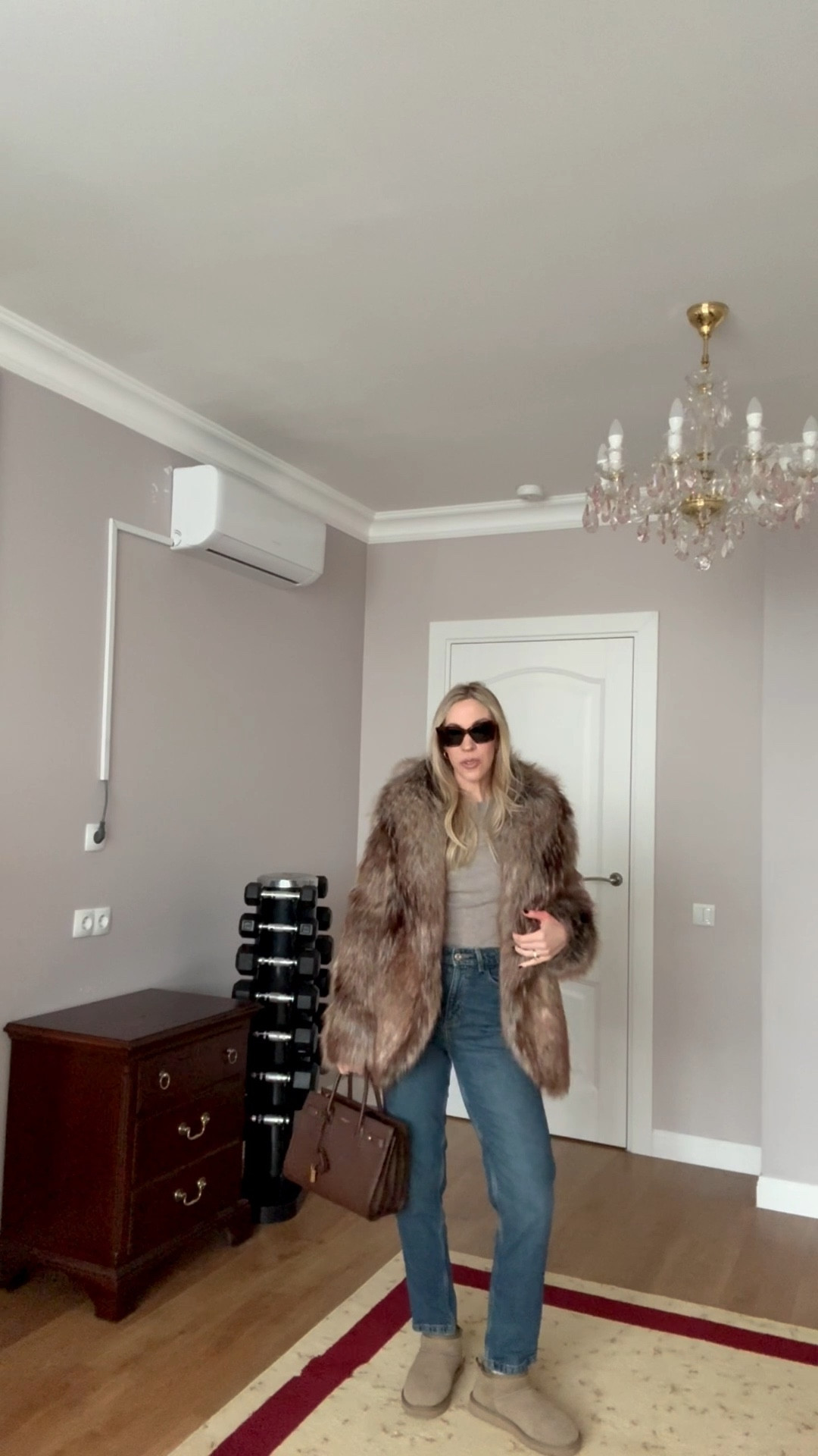 Faux fox fur coat, casual winter outfit with jeans and fur coat, Zara jeans, Ugg ultra mini boots, weekend style 

#LTKootd #LTKFindsUnder50 #LTKOver40