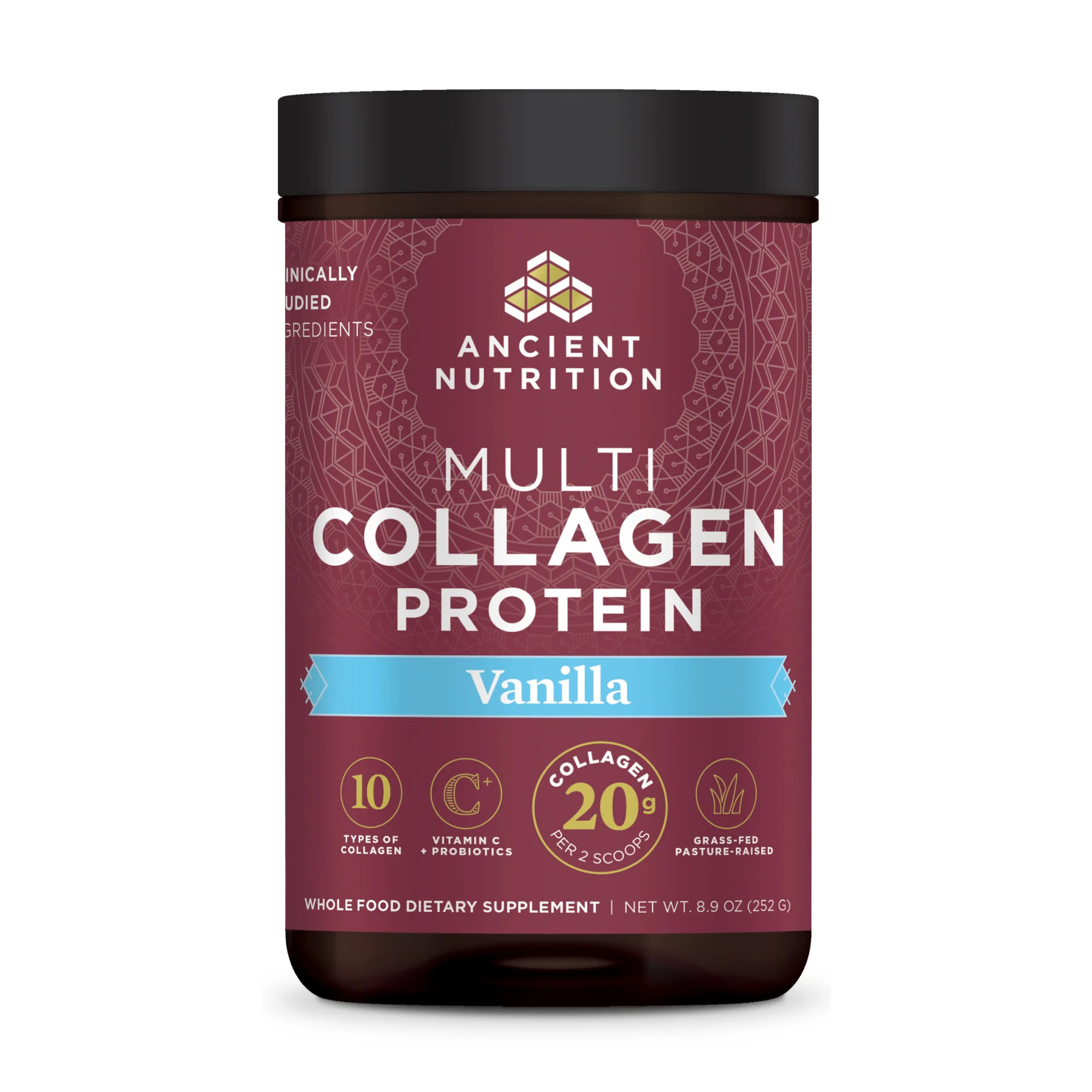 Multi Collagen Protein | Powder Vanilla (24 Servings) | Ancient Nutrition