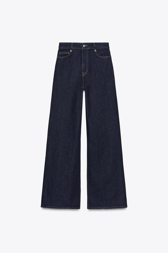 ZW COLLECTION HIGH RISE WIDE LEG JEANS | Zara US
