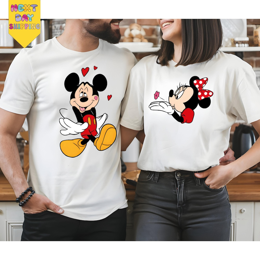 Personalized Lover Mickey and Minnie Sshirt, Valentine Gift Shirt,disney Couple Disney Matching S... | Etsy (US)