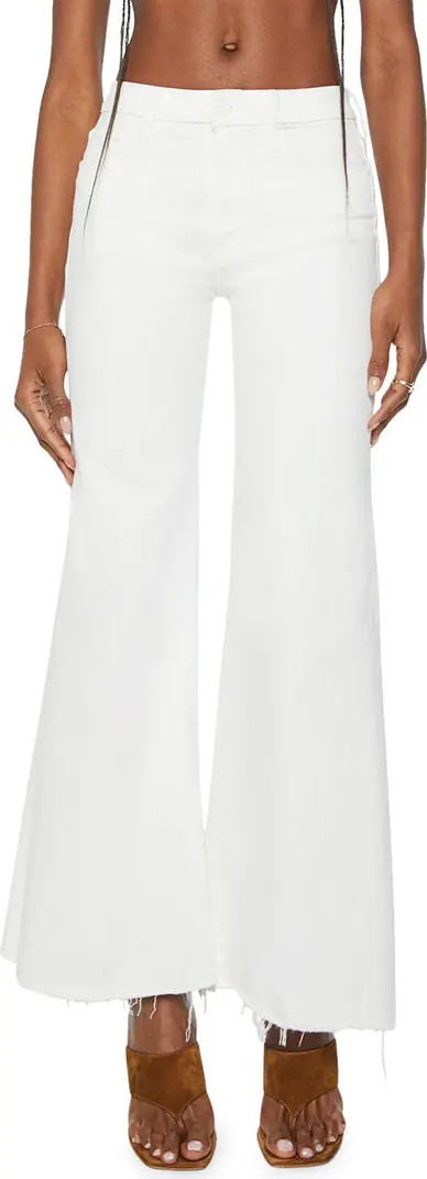 Roller Frayed Hem Wide Leg Jeans | Nordstrom