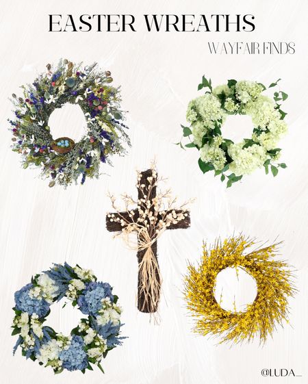 Easter wreaths | Wayfair Easter home decor 

#LTKhome #LTKSeasonal #LTKsalealert