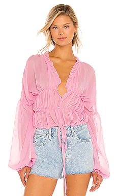 SNDYS Bali Top in Baby Pink from Revolve.com | Revolve Clothing (Global)