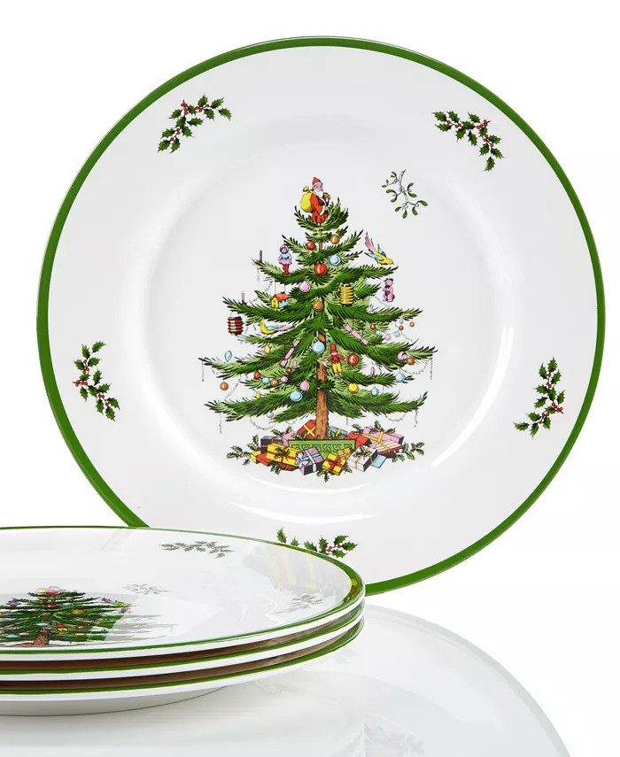 Spode
          
        
  
      
          Christmas Tree Melamine Dinner Plate, Set of 4 | Macy's