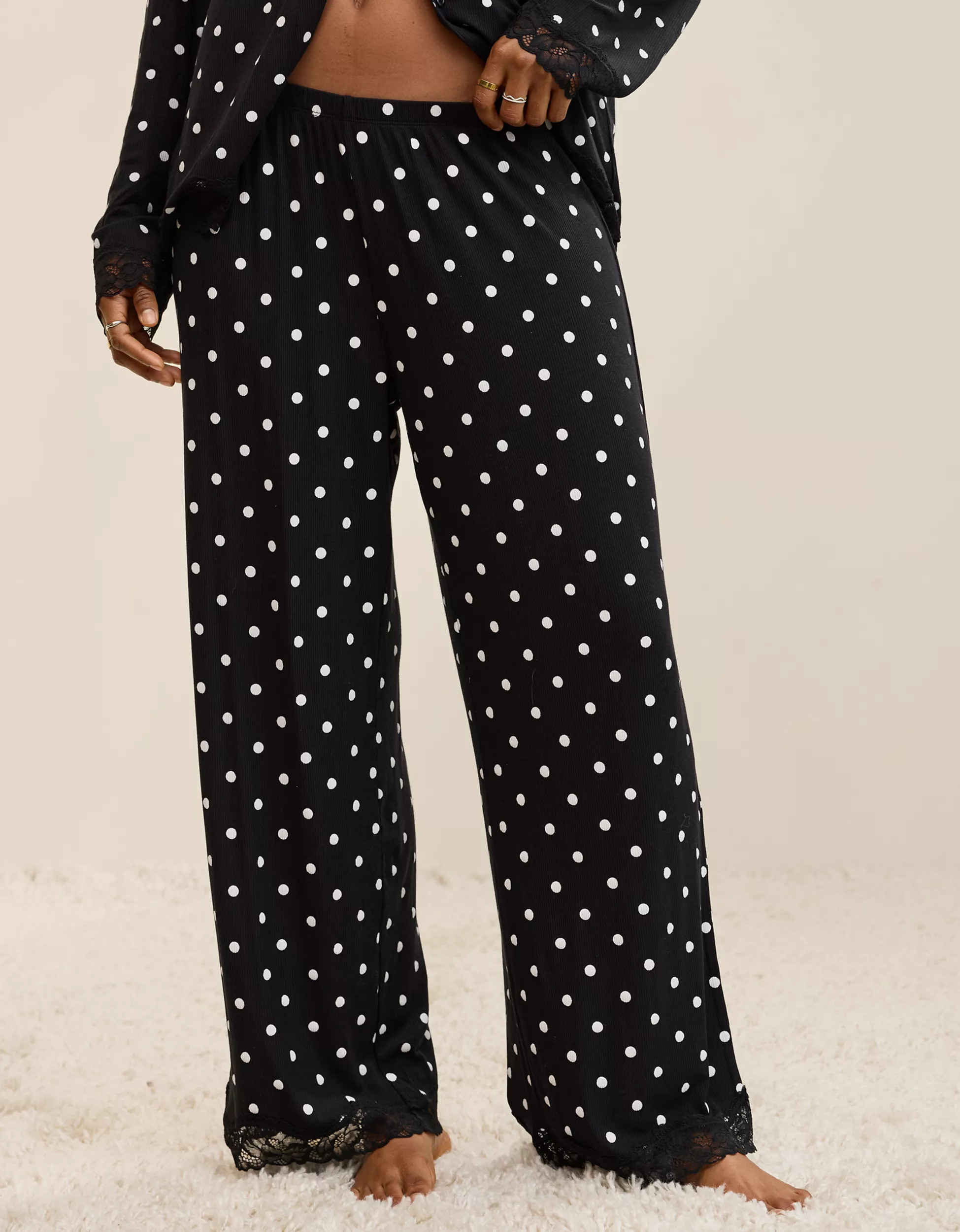 Aerie Real Soft® Rib Trouser PJ | American Eagle Outfitters (US & CA)