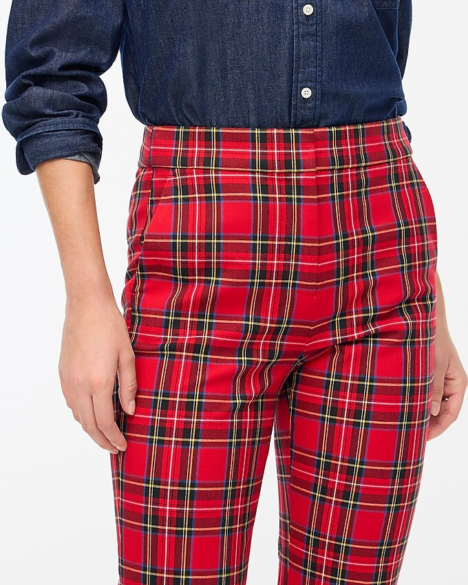 Petite tartan crop straight pant | J.Crew Factory